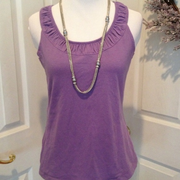 LA Blues sleeveless purple top - Picture 1 of 3